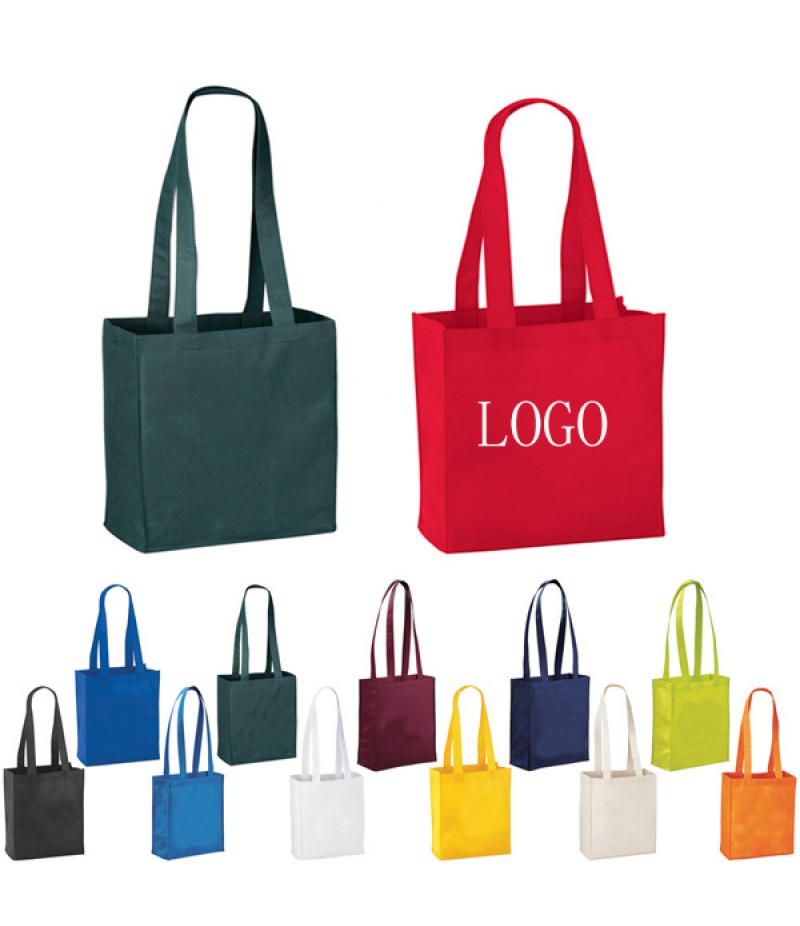 80G Non Woven Shopping Tote Bag W/ Reinforced 24" Handles