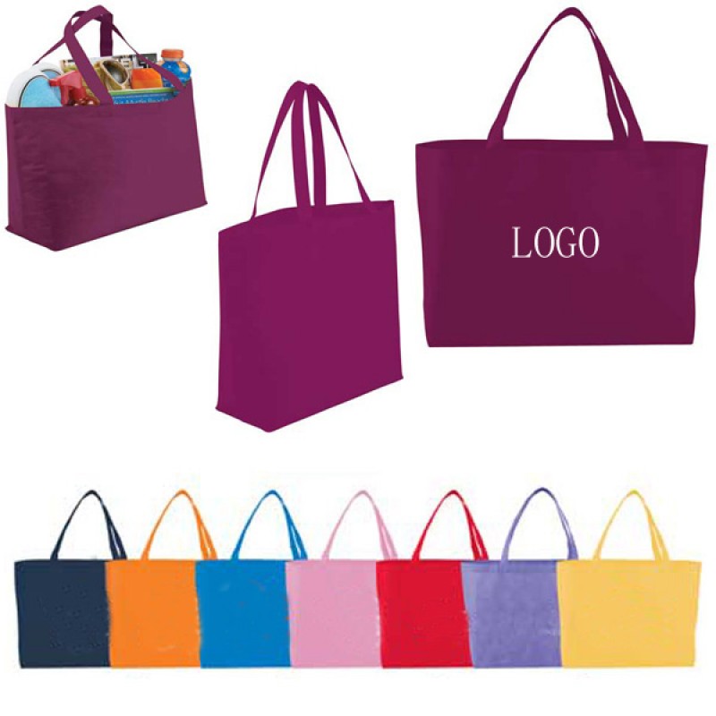 Shopper Tote Bag W/ Reinforced 19" Handles