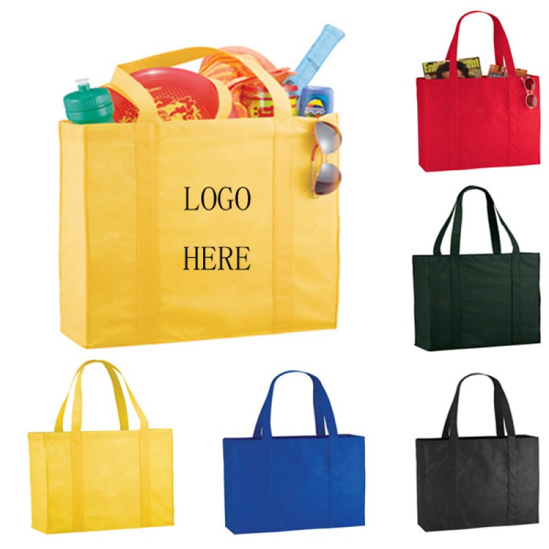 Shopper Tote Bag W/ Reinforced 25 1/2" Handles