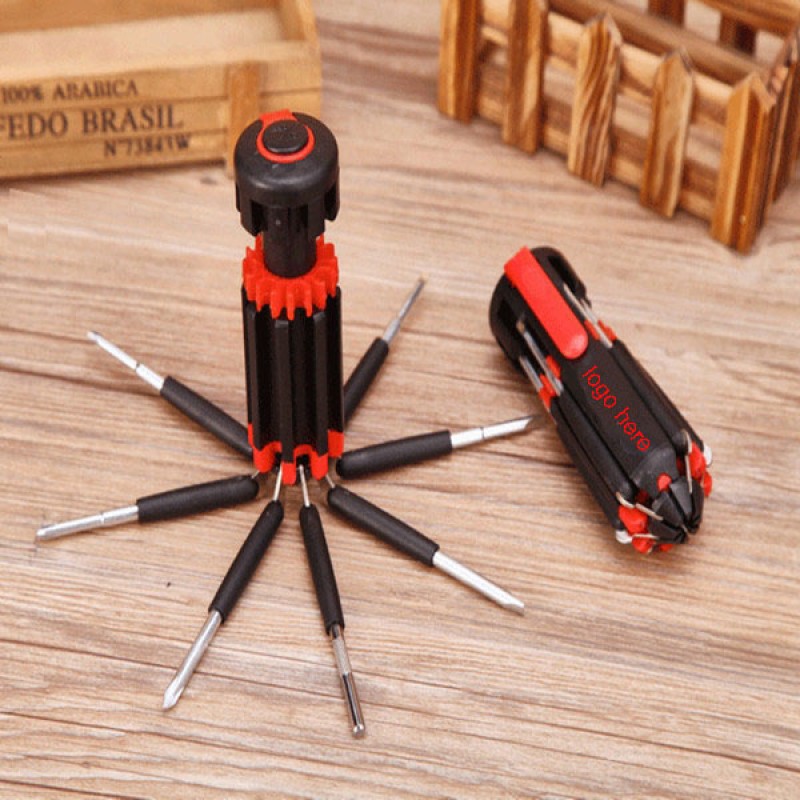 8-In-1 Screw Driver Set With Led Light