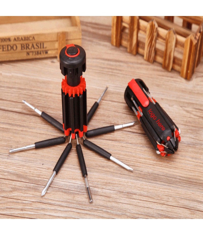 8-In-1 Screw Driver Set With Led Light