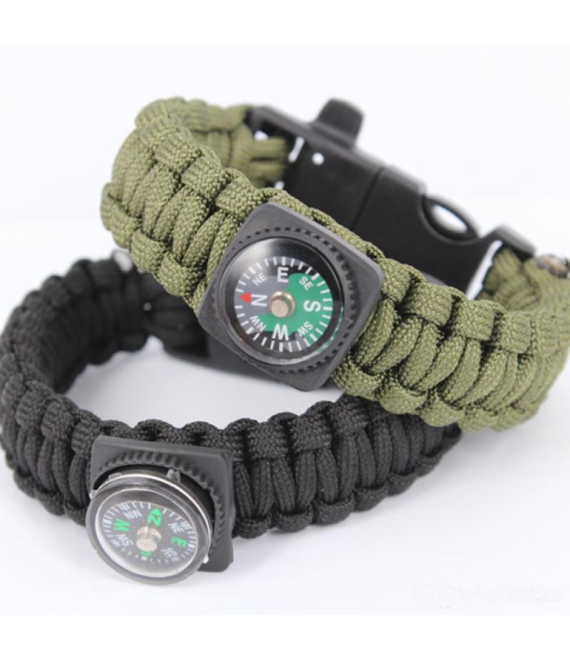 Survival Bracelet With Compass